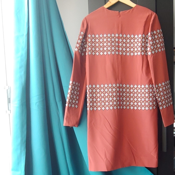 Tory Burch Embellished Silk Dress - Picture 2 of 5